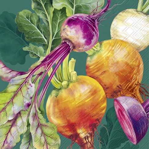 Салфетки 20бр Beets зелени Салфетки 20бр Beets зелени
